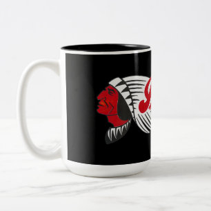 Caneca De Café Em Dois Tons Logotipo de Motocicleta Vintage Preto