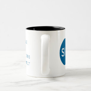 Caneca De Café Em Dois Tons Logotipo do capítulo SIM e café de dois tons com e