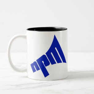 Caneca De Café Em Dois Tons Logotipo do NPM