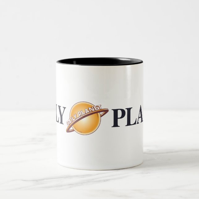 Caneca De Café Em Dois Tons Logotipo do Planeta Diário (Centro)