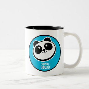 Caneca De Café Em Dois Tons Logotipo dos provedores da panda do pelotão   do