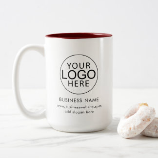 Caneca De Café Em Dois Tons Logotipo Empresarial Eventos Corporativos Personal