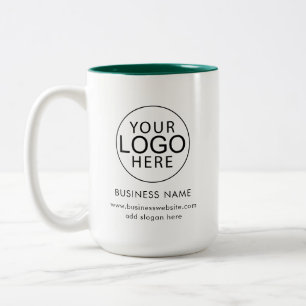 Caneca De Café Em Dois Tons Logotipo Empresarial Funcionários Evento Personali