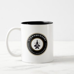 Caneca De Café Em Dois Tons Logotipo escuro de mug