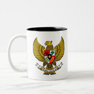 Caneca De Café Em Dois Tons logotipo garuda