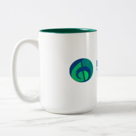 Caneca De Café Em Dois Tons Logotipo IVH Mug de dois tons - Verde caçador