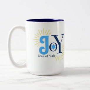 Caneca De Café Em Dois Tons logotipo JoY