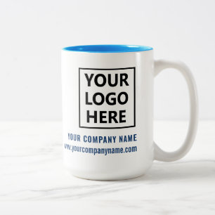 Caneca De Café Em Dois Tons Logotipo Moderno de Negócios Promocionais Slogan S