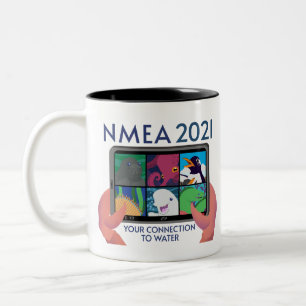 Caneca De Café Em Dois Tons Logotipo NMEA 2021 - Fixo transparente