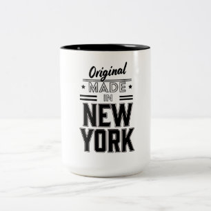 Caneca De Café Em Dois Tons logotipo original feito em Nova York