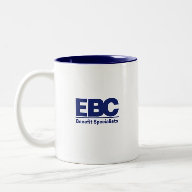 Caneca De Café Em Dois Tons Logotipo Personalizado Coffee Mug (Esquerda)