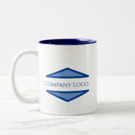 Caneca De Café Em Dois Tons Logotipo Personalizado da Empresa