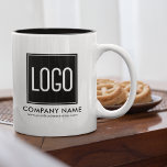 Caneca De Café Em Dois Tons Logotipo personalizado de Promocional para empresa<br><div class="desc">Mug corporativo com seu logotipo,  nome comercial e endereço do site. Perfeito para o escritório,  eventos ou ofertas de promocional.</div>