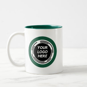 Caneca De Café Em Dois Tons Logotipo Personalizado De Promocional Para Empresa