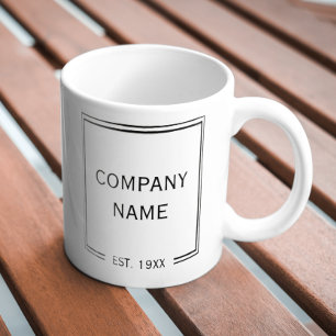 Caneca De Café Em Dois Tons Logotipo personalizado - Promocional de presente c