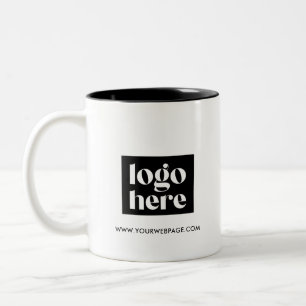 Caneca De Café Em Dois Tons Logotipo promocional aqui Mug
