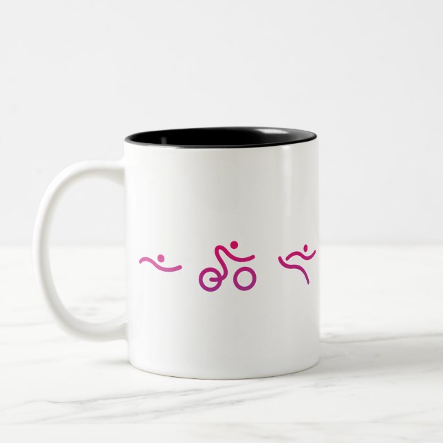 Caneca De Café Em Dois Tons Logotipo Triathlon (Esquerda)
