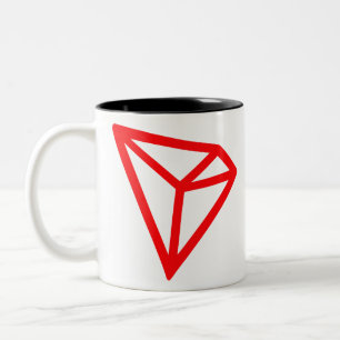 Caneca De Café Em Dois Tons logotipo tron-trx