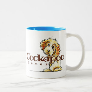 Caneca De Café Em Dois Tons Loira Cockapoo Lover