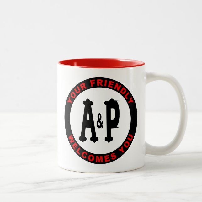 Caneca De Café Em Dois Tons Lojas de compras do A&P Illinois (Direita)