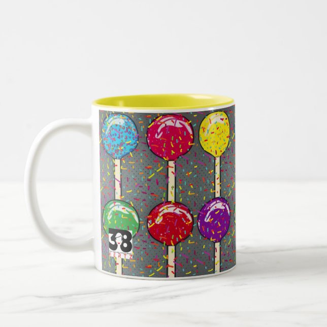Caneca De Café Em Dois Tons Lollipop Love (Esquerda)