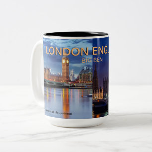 CANECA DE CAFÉ EM DOIS TONS LONDON ENGLAND POR MOJISOLA ADEOLA GBADAMOSI MUG