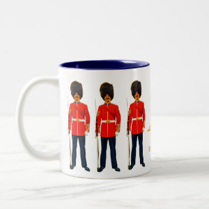 Caneca De Café Em Dois Tons London, Inglaterra Coroa e Guardiões da Torre