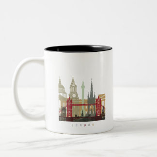Caneca De Café Em Dois Tons London skyline poster