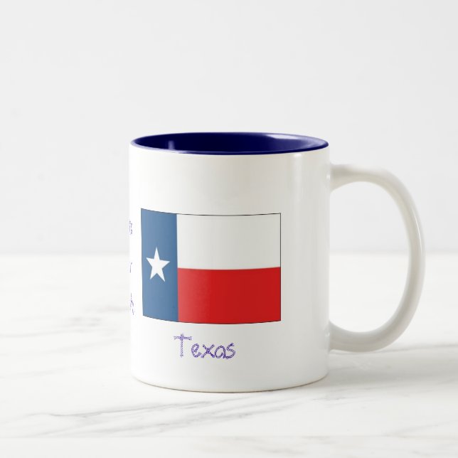 Caneca De Café Em Dois Tons Lone Star State-Texas (Direita)
