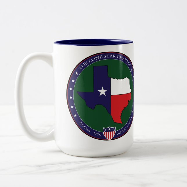Caneca De Café Em Dois Tons LoneStarAGCRA 15oz Mug (Esquerda)