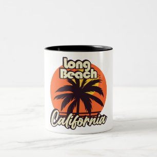 Caneca De Café Em Dois Tons Long Beach California
