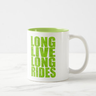 Caneca De Café Em Dois Tons Longas Corridas Vivas (Topo)