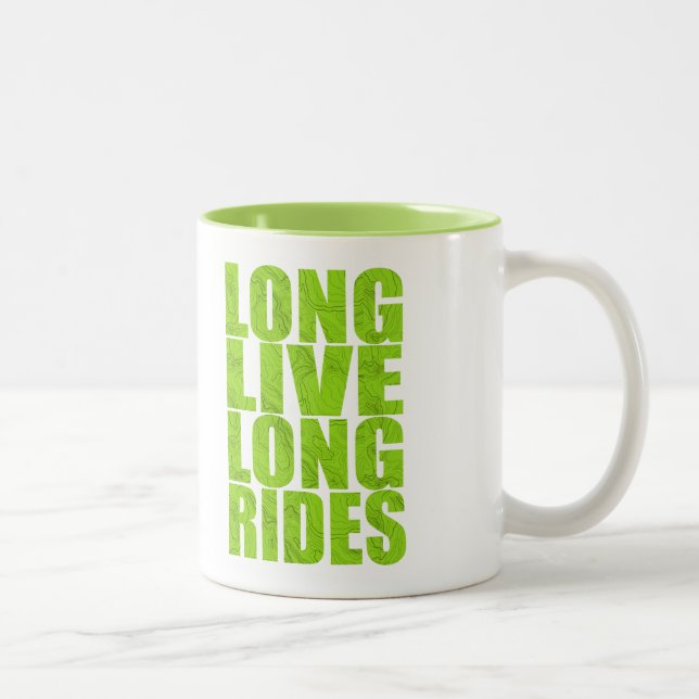 Caneca De Café Em Dois Tons Longas Corridas Vivas (Topo) (Direita)