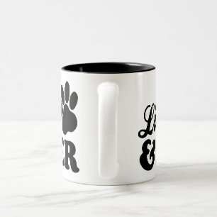 Caneca De Café Em Dois Tons Longo e adoptivo vivos