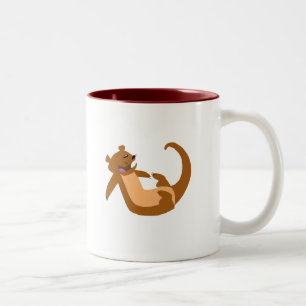 Caneca De Café Em Dois Tons Lontra
