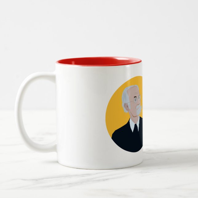 Caneca De Café Em Dois Tons Loriot - Lustiger Spruch - Früher war mehr lametta (Esquerda)