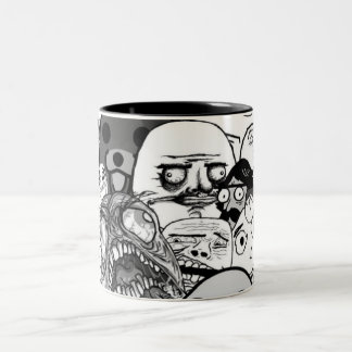 Caneca De Café Em Dois Tons Los Memes