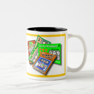 Caneca De Café Em Dois Tons Lottery Scratch-Off Mug