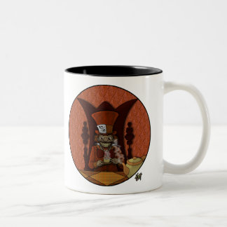 Caneca De Café Em Dois Tons Louco como copa de chapéu