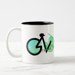 Caneca De Café Em Dois Tons Loucos por Cascalho 