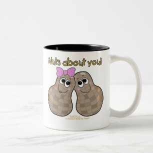 Caneca De Café Em Dois Tons Loucos Sobre Você!
