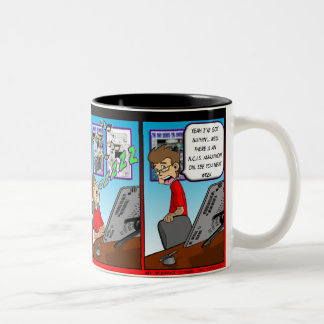 Caneca De Café Em Dois Tons Loucura eu obtive Nuthin