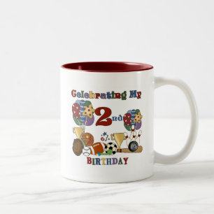 Caneca De Café Em Dois Tons Loucura para T-shirts e segundos aniversários desp