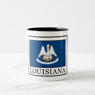 Caneca De Café Em Dois Tons Louisiana