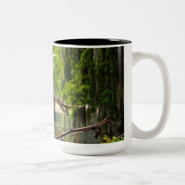 Caneca De Café Em Dois Tons Louisiana Bayou (Direita)