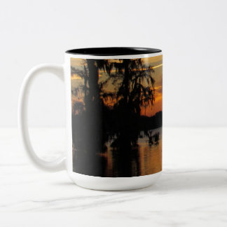 Caneca De Café Em Dois Tons Louisiana Bayou