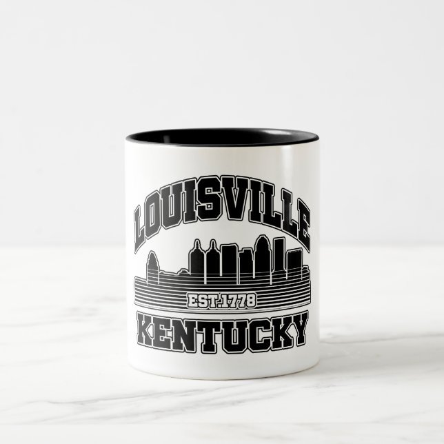 Caneca De Café Em Dois Tons Louisville,Kentucky (Centro)