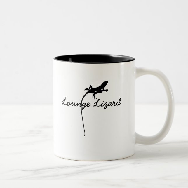 Caneca De Café Em Dois Tons Lounge Lizard Mug Simplesmente Feito (Direita)