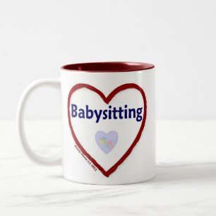 Caneca De Café Em Dois Tons Love Babysitting