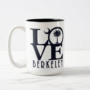 Caneca De Café Em Dois Tons LOVE Berkeley SC 15oz